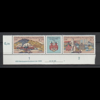 DDR Druckvermerke: Briefmarkenausstellung (1980)
