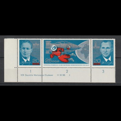 DDR Druckvermerke: Kosmonautenbesuch (1965)