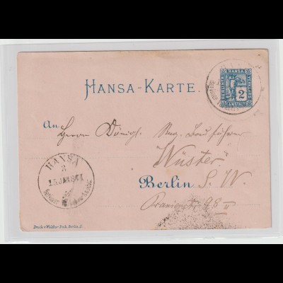 Hansa Berlin Karte bedarfsgebraucht