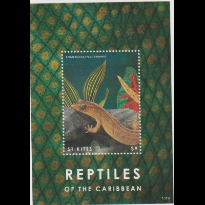 St. Kitts: Reptilien der Karibik im Kleinbogen und Block
