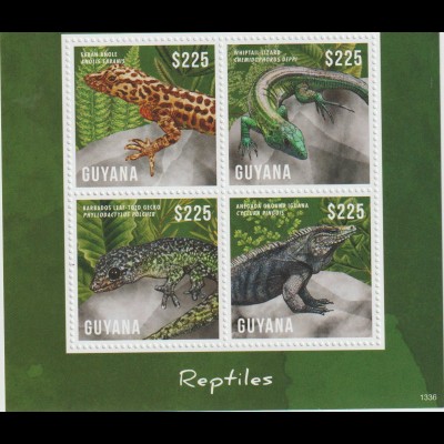 Guyana: Reptilien Kleinbogen und Block
