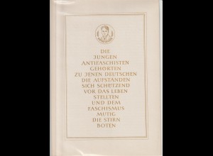 DDR-Gedenkblatt, FIR "Die jungen Antifaschisten...." (ohne DV)