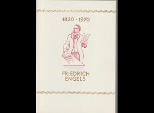 DDR-Gedenkblatt: Friedrich Engels 1820 - 1970