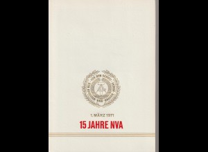 DDR-Gedenkblatt: 15 Jahre NVA