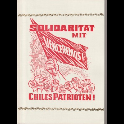 DDR-Gedenkblatt: Solidarität mit Chiles Patrioten