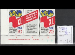 DDR Druckvermerke: Weltgewerkschaftskongress