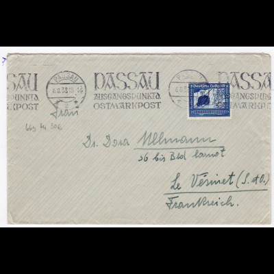 Ausland-Brief mit EF. Mi.-Nr. 669