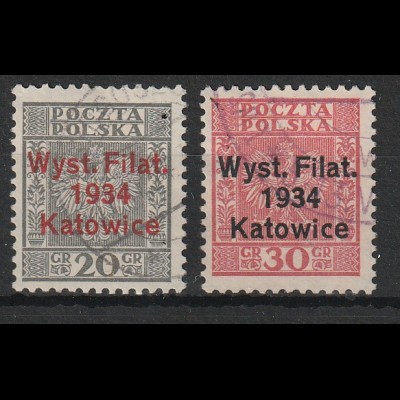 Polen Briefmarkenausstellung 1934, gestempelt