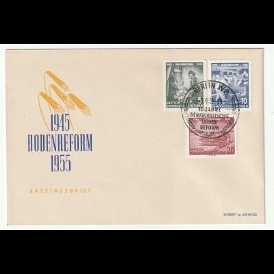 DDR-FDC: Bodenreform (1955);