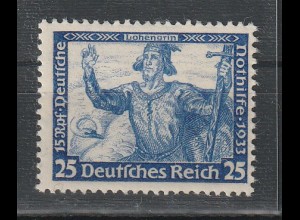 3. Reich: Wagner 25 Pfennig ** (MNH) Befund "einwandfrei"