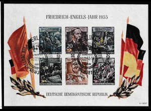 DDR: Engels-Block, Ersttags-Sonderstpl. "5. Kongress...", Befund Mayer