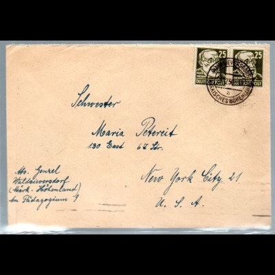 Ausland-Brief mit Me.F. Mi.-Nr. 221