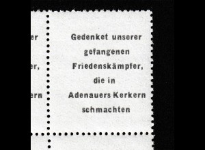 Postkrieg: sog. Adenauermarke postfrisch **