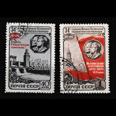 Sowjetunion: 34. Jahrestag der Okt.-rev., gest.