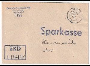 3 interessante Briefe an die Sparkasse Luckenwalde
