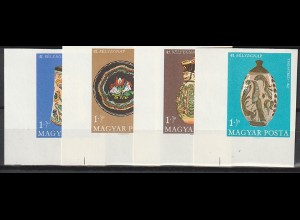 Ungarn geschnitten: Tag der Briefmarke / Töpferkunst (1968), MNH **