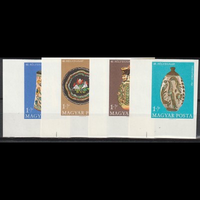 Ungarn geschnitten: Tag der Briefmarke / Töpferkunst (1968), MNH **
