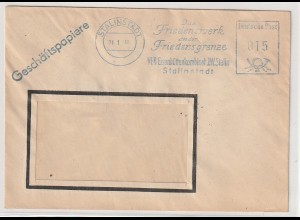 DDR: ZKD-Brief mit Freistempel "EHK J.W. Stalin", Stalinstadt