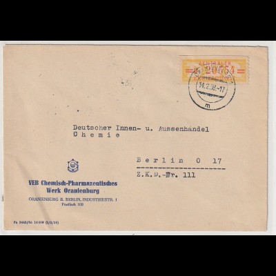 DDR: ZKD-Brief mit Nr. 17 B