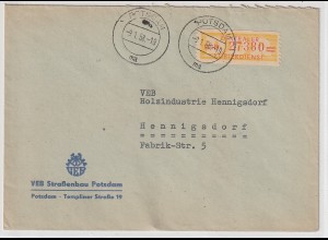DDR: ZKD-Brief mit EF 17 B