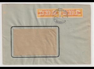 DDR, ZKD-Brief mit 2x Nr. 17 H