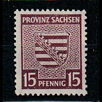 Provinz Sachsen: Nr. 80 Xa postfrisch, Befund Dr. Jasch