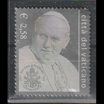 Polen: Papst Paul II - Silbermarke - postfrisch