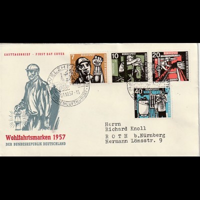 Bund: FDC Wohlfahrt Kohlebergbau 1957