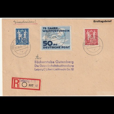 DDR - FDC: Postgewerkschaft, Befund Mayer