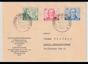 Berlin: FDC Goethejahr 1949