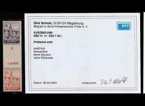 SBZ-Westsachsen SZd 7 AX, einwandfrei postfrisch (MNH), KBefund Schulz