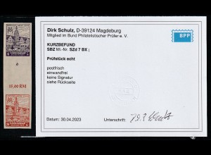 SBZ-Westsachsen SZd 7 BX, einwandfrei postfrisch (MNH), KBefund Schulz