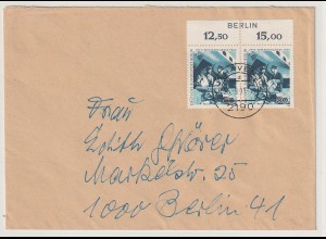 Berlin: Nr. 345 mit Randbedruckung "BERLIN"