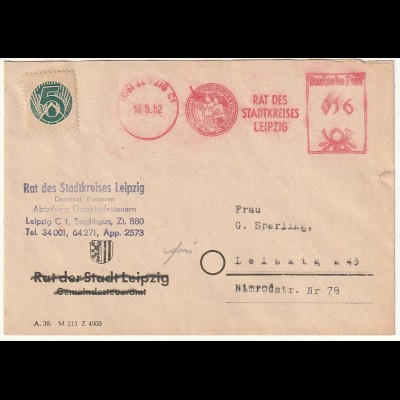 DDR: Losungsstempel "Parlament der FDJ 1952"