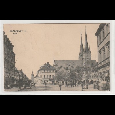 Marktplatz Saalfeld, Fotokarte