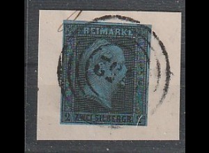 Preußen Nr. 3 mit Nrn-stempel 752 (Kosten), Briefstück