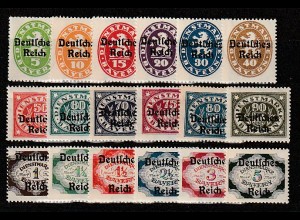 Dt. Reich Dienstmarken 34 - 51