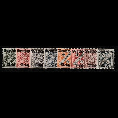 Dt. Reich Dienstmarken 57 - 64, postfrisch (MNH)