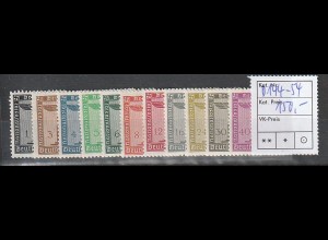 Dt. Reich Dienstmarken 144 - 154, postfrisch (MNH)