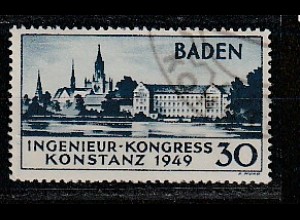 Baden Ingenieurkongress Konstanz, gestempelt, geprüft 