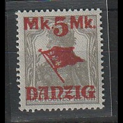 Danzig: Aufdruckmarke 30 Typ II, ** (MNH), K-Befund Gruber BPP