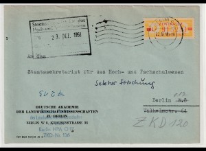 ZKD: Ortsbrief Berlin frankiert mit Nr. 18 L