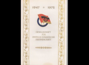 DDR-Gedenkblatt, Gesellschaft für Deutsch-Sowjetische Freundschaft