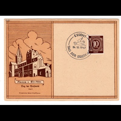 Ereigniskarte: Tag der Briefmarke Essen 1947