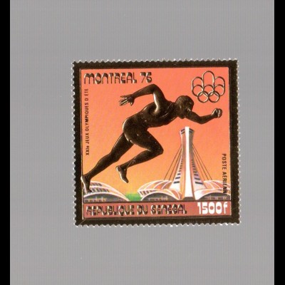 Senegal: Olymp. Spiele 76, Goldmarke, postfrisch 