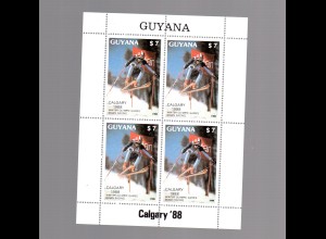 Guyana Olymp. Winterspiele 1988, Kleinbogen Nr. 2408 , postfrisch