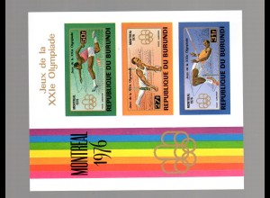 Burundi Olymp. Spiele Montreal 1976, Block 93 B, postfrisch