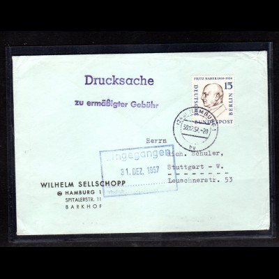 Berlin: Drucksache mit EF. Mi.-Nr. 166 (Fritz Haberer)
