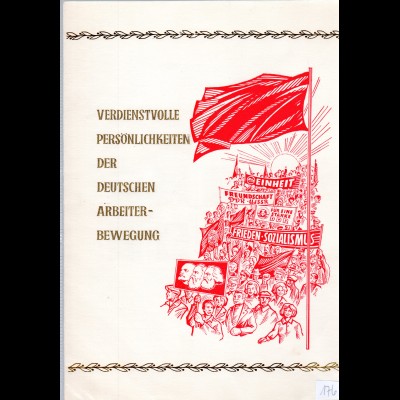 DDR-Gedenkblatt, Verdienstvolle Persönlichkeiten der Arbeiterbewegung