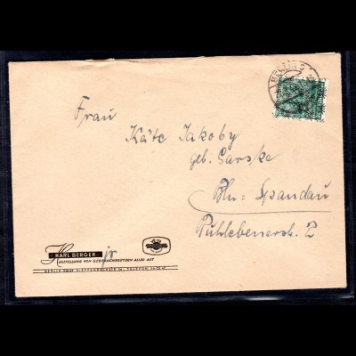 AM-.& Britische-Zone, Berliner-Ortsbrief mit EF. Mi.-Nr. 42 II